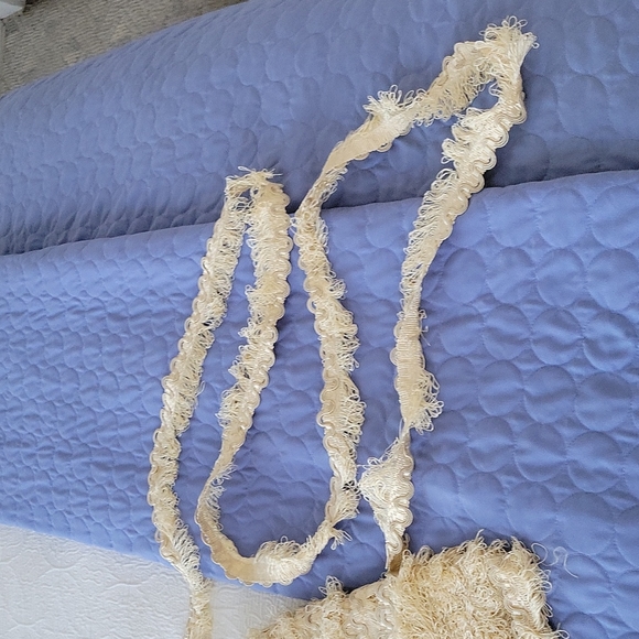 Vintage Ecru Cream Fringe Trim - Picture 8 of 8